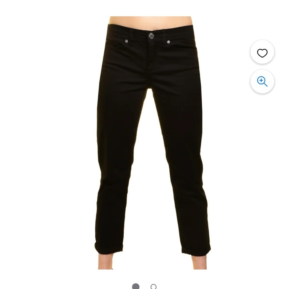 Calvin Klein womens power stretch skinny cropped pants, black, size 12